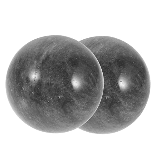 HAPINARY Chinese Ball for Hands Rolling Massage Handballs Hand Exercise Made of Jade Relief 2 Pack