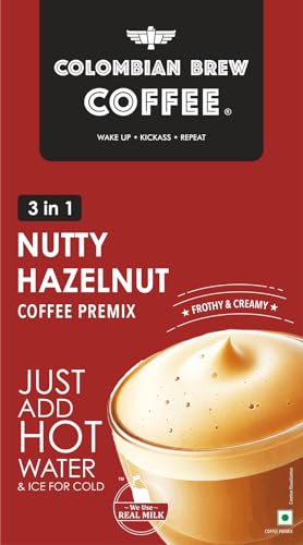 Image of Colombian Brew Nutty Hazelnut Coffee Premix 5 Sachets | 125 gm