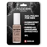 PODERM - FUNGAL NAIL INFECTIONS - SPECIALLY FOR MEN - INVISIBLE SKIN-COLOUR VARNISH - TEA TREE - Corrects and Camouflages Yellow/Damaged Nails from FUNGAL INFECTIONS - Swiss Brand