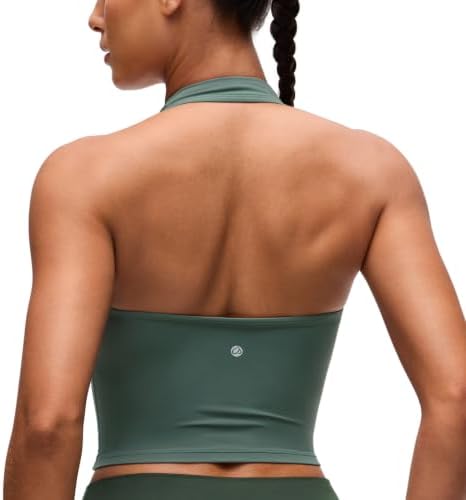 CRZ YOGA Butterluxe Halter Crop Tank Tops