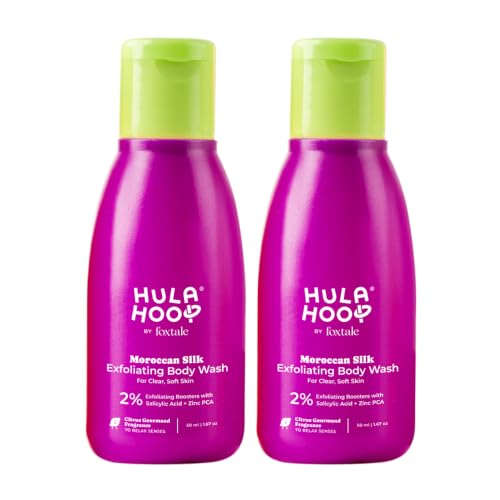 Image of Hula Hoop 2% Salicylic Acid Exfoliating Body Wash for Body Acne, 50ml (Pack of 2)