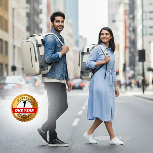 Image of KARRIER Vacuum Compression Backpack for Men & Women - 3-in-1 Travel Bag with Built-In Compression System, 17.3 inch Laptop Sleeve & Cabin-Friendly Design