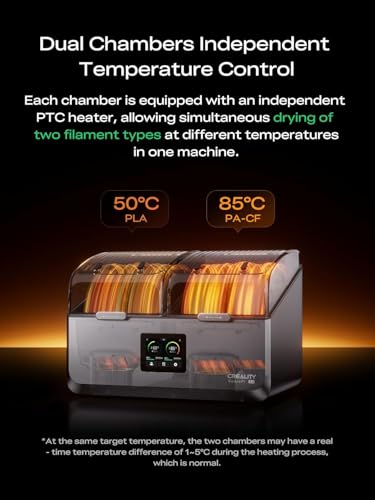 Image of 3IDEA CR Space Pi X4 Filament Dryer Box, 4-Spools 3D Printer Storage Box, Dual Heating Chambers, 200W PTC Heats Up to 85C, Fast Drying & Moisture-Free Storage, for PLA, PETG, TPU, ABS