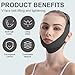 Chin Strap for Sleeping,Adjustable Face Mask Jawline Shaper with Skin-Friendly And Breathable Materials (Black)
