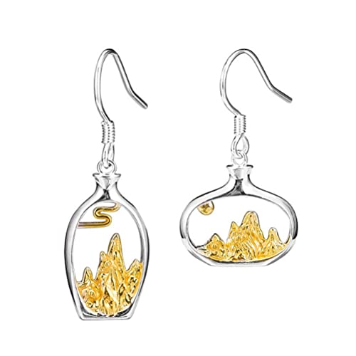 Boucles d'oreilles de montagne S925 style ancien palais LAMGUL