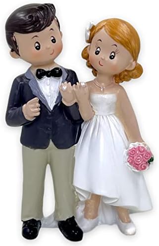 Hochzeitstorte Topper Brautpaar Figur - Romantische Kuchen Dekoration