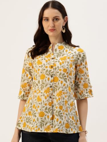 Image of Printed Mandarin Shirt - Casual & Chic (S-3XL)