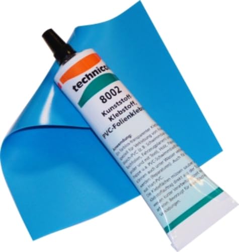 SAXONICA Poolfolie Reparatur Set 10 x 20 cm I blau I Pool Flickset