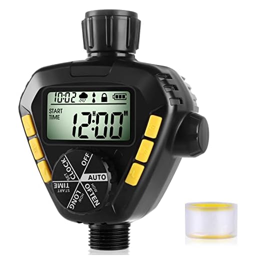 IRRIBIZ Water Timer, Digital Sprinkler Timer with Auto Watering Programs, Smart Irrigation Timer with Rain Delay for Outdoor Garden Supplies, Lawn Sprinkler, Greenhouse