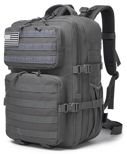 Image of Wotony Military Tactical Backpack for Men Waterproof Daypack 3 Day Assault Pack Molle Bag with Water Bottle Holder
