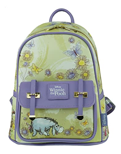 KBNL Eeyore 11inch Faux Leather Mini Backpack - A21775,Multicoloured,Medium