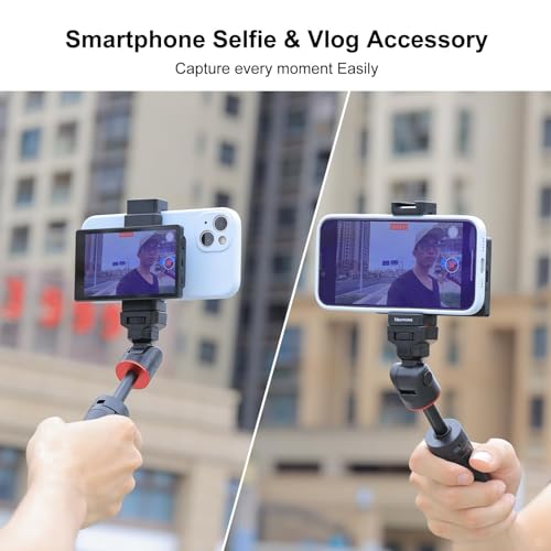 Newmowa 3.97 Vlog Selfie Phone Monitor Screen with Magnetic Phone Holder, Phone Rear Camera Selfie Accessory for Selfie, Vlog, TikTok, Live Stream, Compatible with iPhone (Wireless Remote for iPhone) - Image 2