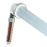AQUALONA® Purifying Handheld Shower Head - Softens Water - Saves Water - Boosts Water Pressure - Rub Clean - Standard BSP Connection - Adult, Children, Pet, Home, Gym - 3 Spray Patterns - Universal