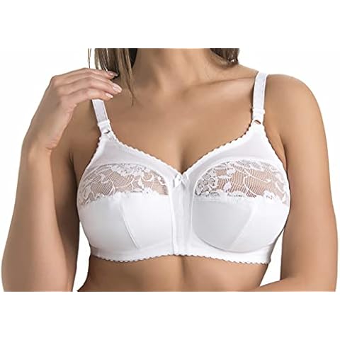 Teyli Women's Bra Non Wired Andorra Color White Size 50F Cover