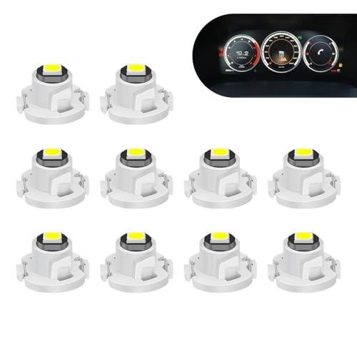 10 lámparas LED para tablero de instrumentos universal blanco