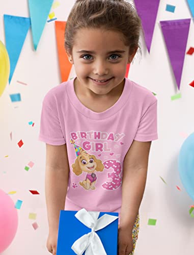 Image of Tstars Skye Birthday Girl 3 Gifts for Three Years Old Bday Paw Patrol Theme Party Toddler Kids Girls Fitted T-Shirt A51144d