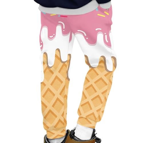 Sprowallow Boy's Pants Sweatpants with Pocket Long Sleeve Athletic Unisex Kids Pants Leggings Lightweight Jogger Trousers2