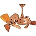 36" Duplo Dinamico 3 Wooden Blade Rotational Ceiling Fan Finish: Brushed Copper