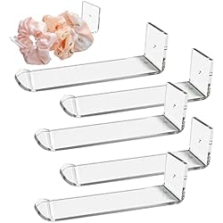 Tornillo Estanteria MODGAL soporte para diadema, Porta Diadema Transparente Pared con Tornillos, Estante transparente almacenamiento diadema montado en la pared para joyería diadema, accesorio