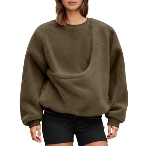 Sweat-shirt sans capuche pour petits chiens et chats avec poche ventrale