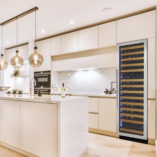 Image of Allavino Reserva Series 154 Bottle 71 inch Tall Dual Zone Right Hinge Stainless Steel Wine Refrigerator