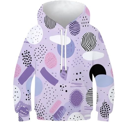 VFKLZCNYR Sudadera unisex con capucha para niños y niñas, impresión digital realista 3D, sudadera con bolsillo, atlética, informal, para ropa infantil, Estilo-6, 7-9 Years