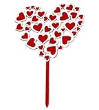 Herz-Kuchenaufsatz, Happy Birthday, Dekoration, Kuchendekoration, für Geburtstag, Valentinstag, Hochzeit, Geburtstagsfeier, Zubehör, sehr attraktives Design