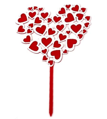 Corazón Pastel Topper Feliz Cumpleaños Decoraciones Decoraciones de Pastel para Cumpleaños San Valentín Boda Fiesta de Cumpleaños Suministros Diseño muy atractivo