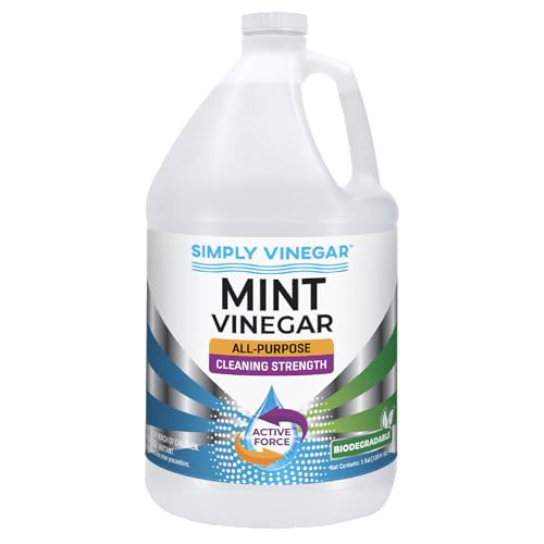 Simply Vinegar Mint Vinegar – with Refreshing Mint Scent for Cleaning, Home, Laundry, 128 oz