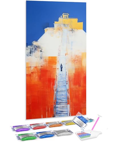 Kit de pintura de diamante 5D del Palacio de Potala en el Tíbet para manualidades de adultos