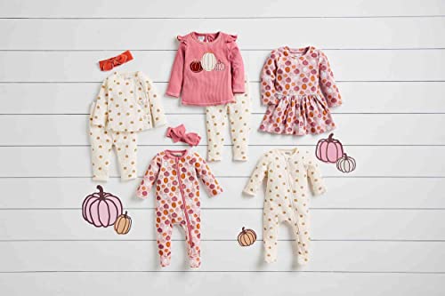 Image of Mud Pie Baby Girls' Mud Pie Girl Pumpkin Tunic and Legging Set