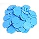 Smartdealspro Undurchsichtiger Lernzähler aus Kunststoff, Mini-Poker-Chips, Spielsteine mit Aufbewahrungsbox (Himmelblau, 32 mm (100 Stück))