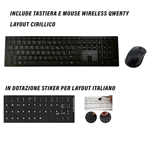 Acer All in One Ryzen 3 3250U, 512GB SSD, 16GB RAM, 24" FHD-Display, Win11 Pro, Suite Office, Wi-Fi, HDMI, LAN, WebCam, QWERTY CIRILLICO Layout mit STIKERS, bereit zur Verwendung – Bild 4