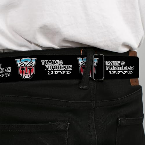Cinturón Transformers Autobots con hebilla de clic que soluciona el ajuste incómodo 4