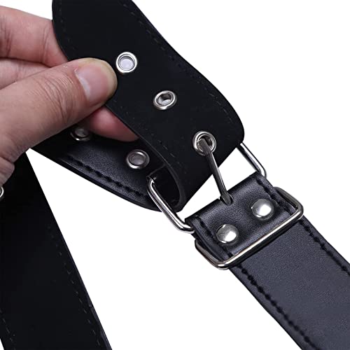 PU Leather Harness for Men Adjustable Buckle Body Chest Garter Belt Cosplay Nightclub Sexy Punk Chest Belt Clubwear Gothic Punk Rivet Body Chest Harness Bondage Strap Belt for Men Gay 6