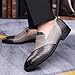 Men's Formal Shoes Fashion Dress Wedding Suit Party Office Business Casual Loafers Oxford Shoes for Indoor Work and Outdoor Walking, Gray