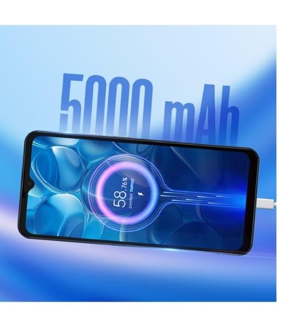 Image of acerpure Acerone Liquid 4G Smartphone (Blue, 4GB RAM, 64GB Storage) with 6.5 inch IPS Display, 20MP Rear Camera, 5000mAh Battery, Android 14, Octa-Core MT6765 Processor