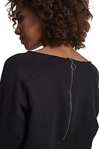 Urban-Classics-Damen-Long-Sleeve-Einteiler-Ladies-Terry-Jumpsuit-Overall-aus-angenehmem-Sweat-Stoff-eines-Jogginanzugs