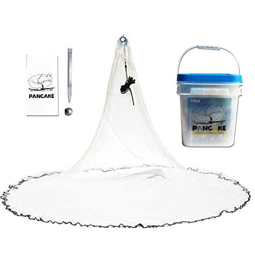 BasicGear® Pancake® Cast Net, 12ft Radius, 3/16 Mesh, 1.25lb, for Bait Fish - image 7
