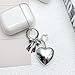 Silver Keychains Heart Bow Flower Keychain Accessories Kawaii Key Chains Women Cute Keychain Charms Floral Bowknot Heart Phone Charm Bag Charms for Handbags Key Chain Key Ring Pendant Purse Charm