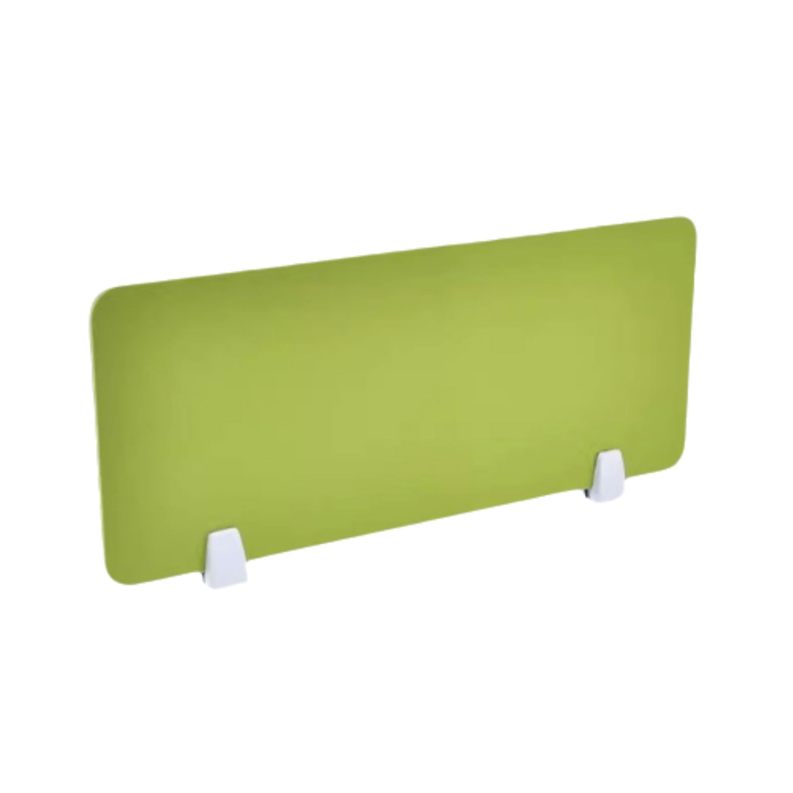 Acoustic Noise Reduction Desktop Partition for Office School and Home Freestanding Design with Smooth Edges for Visual Distraction Reduction.