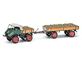 Marke: Schuco Schuco 450313000 Unimog U401 mit Hänger und Ladegut