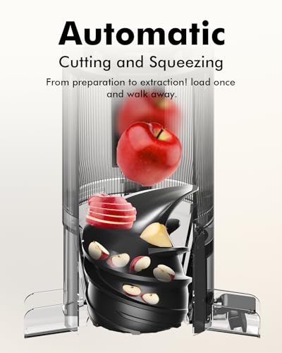 Image of SIFENE Whole Slow Masticating Juicer, 4.3 inch Wide Chute, Quiet Motor, Green | 110mm extra wide chute, 60dB quiet operation, high-torque motor, reverse function, BPA-free parts, whole produce prep