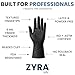 ForPro ZYRA Nitrile Exam Gloves, Medical & Industrial Grade, Powder-Free, Latex-Free, Non-Sterile, Food Safe, 6 Mil, Black, X-Large, 1000-Count