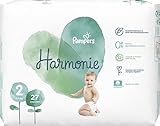 Pampers , Harmony Windeln Größe 4-8 kg Hypoallergene mehrfarbige Stücke, Größe 2,27 Stück (27 Stück)