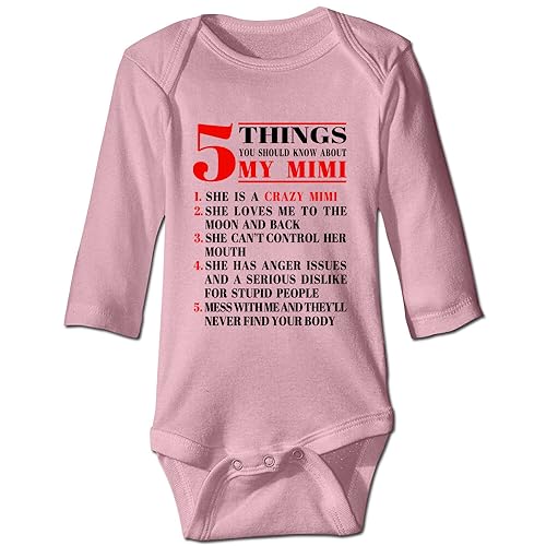 DOQOSESHY 5 Things You Should Know About My Mimi - Cute Baby Bodysuit Toddler Outfits