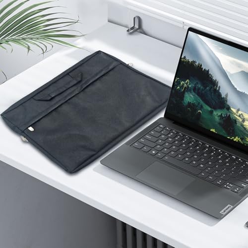 17 inch Laptop Carrying Case, Messenger Shoulder Bag with Strap, Office Bag, Carry On Laptop Case for Notebook/Computer/Laptop, Black4