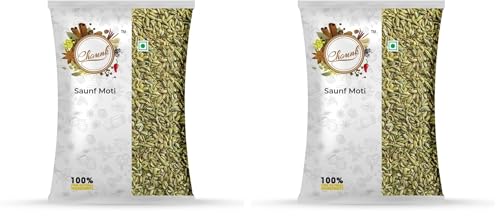 Image of Chounk Premium Whole Fennel Sauff Seeds - 100g (Pack of 2) | Natural Big Fennel Seeds | Moti Saunf with No Preservatives & No Additives | Fresh and Natural Badishep Sompu Variyali | Mouri Saunf