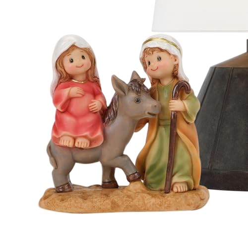 Sculptures religieuses haut de gamme de la Sainte Famille pour décoration de table