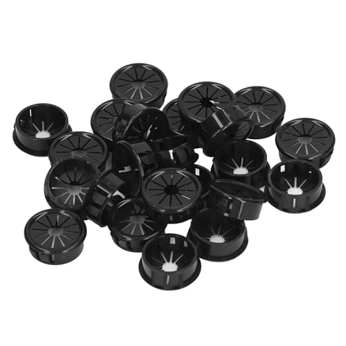 100Pcs Petal Shaped Cable Cord Grommet, High-Insulation Wire Grommets, PA66 Material Hole Cover for Distribution Box, Home Office Industrial Electric Use (RSB-30)